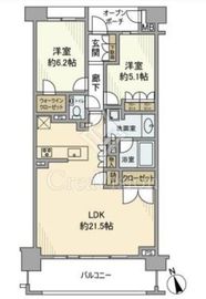 プラウド宮前平サウスフロント 6階 間取り図