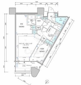 パークタワー勝どきミッド/サウス 38階 間取り図