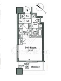 ホライズンプレイス赤坂 505 間取り図