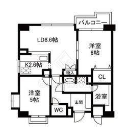 チュリス明大前 9階 間取り図