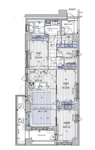 ランドステージ文京千石 3階 間取り図
