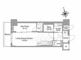 コンフォリア・リヴ南砂町EAST 1307 間取り図