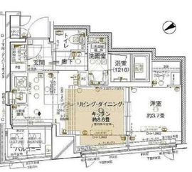 ブラントン日本橋大伝馬町 5階 間取り図
