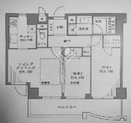 セザールアクアフロント勝どきイースト 3階 間取り図