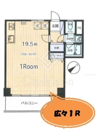 南麻布マンション 8階 間取り図