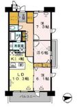 ロイヤルパークス西新井 1035 間取り図