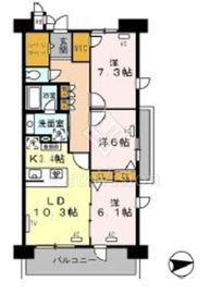 ロイヤルパークス西新井 1035 間取り図