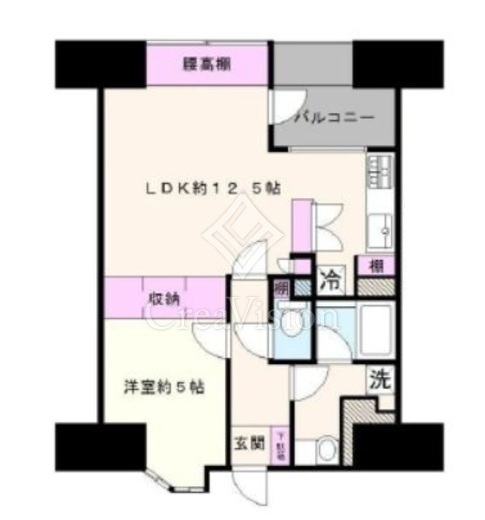 ヴィルヌーブ横浜・紅葉坂 2階 間取り図