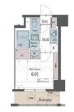 ラグゼナ横浜鶴見 208 間取り図