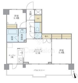 プレミアコンフォート西荻窪 312 間取り図