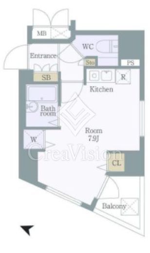アクティア神田岩本町 7階 間取り図