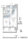 パークアクシス浅草・田原町 408 間取り図