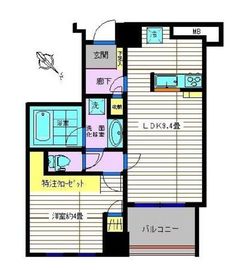 ファミール東銀座グランスイートタワー 7階 間取り図