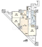 富久クロスコンフォートタワー(Tomihisa Cross)  15階 間取り図