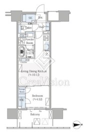 グランドシティタワー月島 27階 間取り図