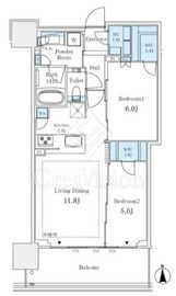 グランドシティタワー月島 30階 間取り図