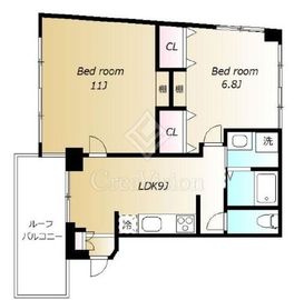 初台マンション 5階 間取り図