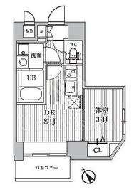 S-RESIDENCE目黒大岡山bresa 202 間取り図