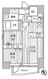 S-RESIDENCE目黒大岡山bresa 101 間取り図