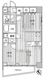 S-RESIDENCE目黒大岡山bresa 203 間取り図