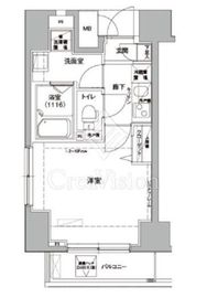 ロメック錦糸町 6階 間取り図