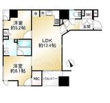 ベルメゾン武蔵野中町 9階 間取り図
