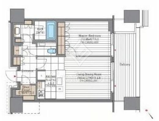 麻布台ヒルズレジデンスB 42階 間取り図