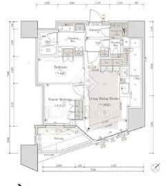 パークホームズ文京本駒込 4階 間取り図