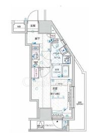 ルクシェール新宿中落合 2階 間取り図
