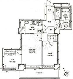 代官山アドレス ザ・タワー 22階 間取り図