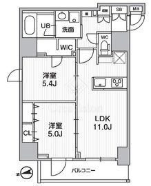 S-RESIDENCE新御徒町chiaro 401 間取り図
