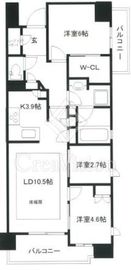 オーベル三鷹 11階 間取り図