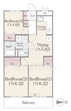 ドエルリバーサイド大島 105 間取り図