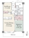 ミ・アモール 202 間取り図