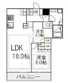 パークシティ中野　ザ　タワー　エアーズ 14階 間取り図