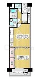 メトロハイツ東陽 6階 間取り図