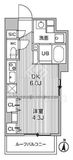 S-RESIDENCE亀戸balm 6階 間取り図