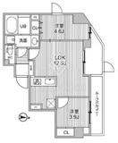 S-RESIDENCE亀戸balm 6階 間取り図