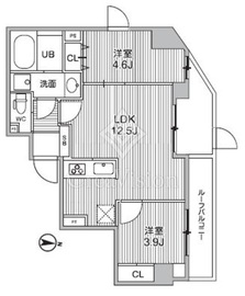 S-RESIDENCE亀戸balm 6階 間取り図