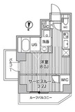 S-RESIDENCE亀戸balm 5階 間取り図