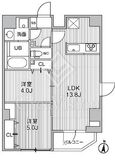 S-RESIDENCE亀戸balm 5階 間取り図