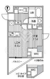S-RESIDENCE亀戸balm 3階 間取り図