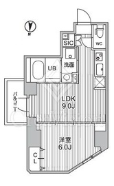 S-RESIDENCE亀戸balm 4階 間取り図