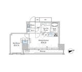 ベルファース芝浦タワー 1506 間取り図