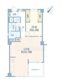 赤坂パインクレスト 9階 間取り図