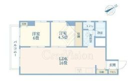 秀和第一南平台レジデンス 2階 間取り図
