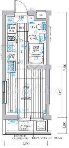 ベルグレード吉野町 101 間取り図