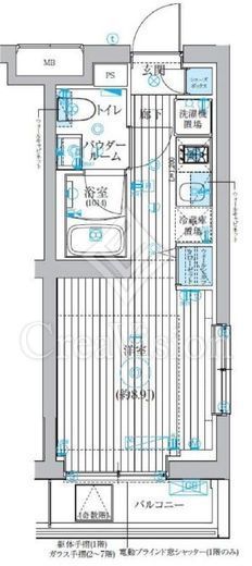 ベルグレード吉野町 103 間取り図