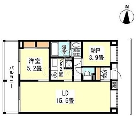 ウェルスクエア碑文谷 314 間取り図