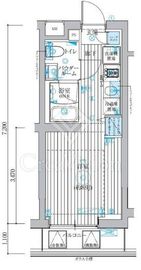 ベルグレード吉野町 206 間取り図